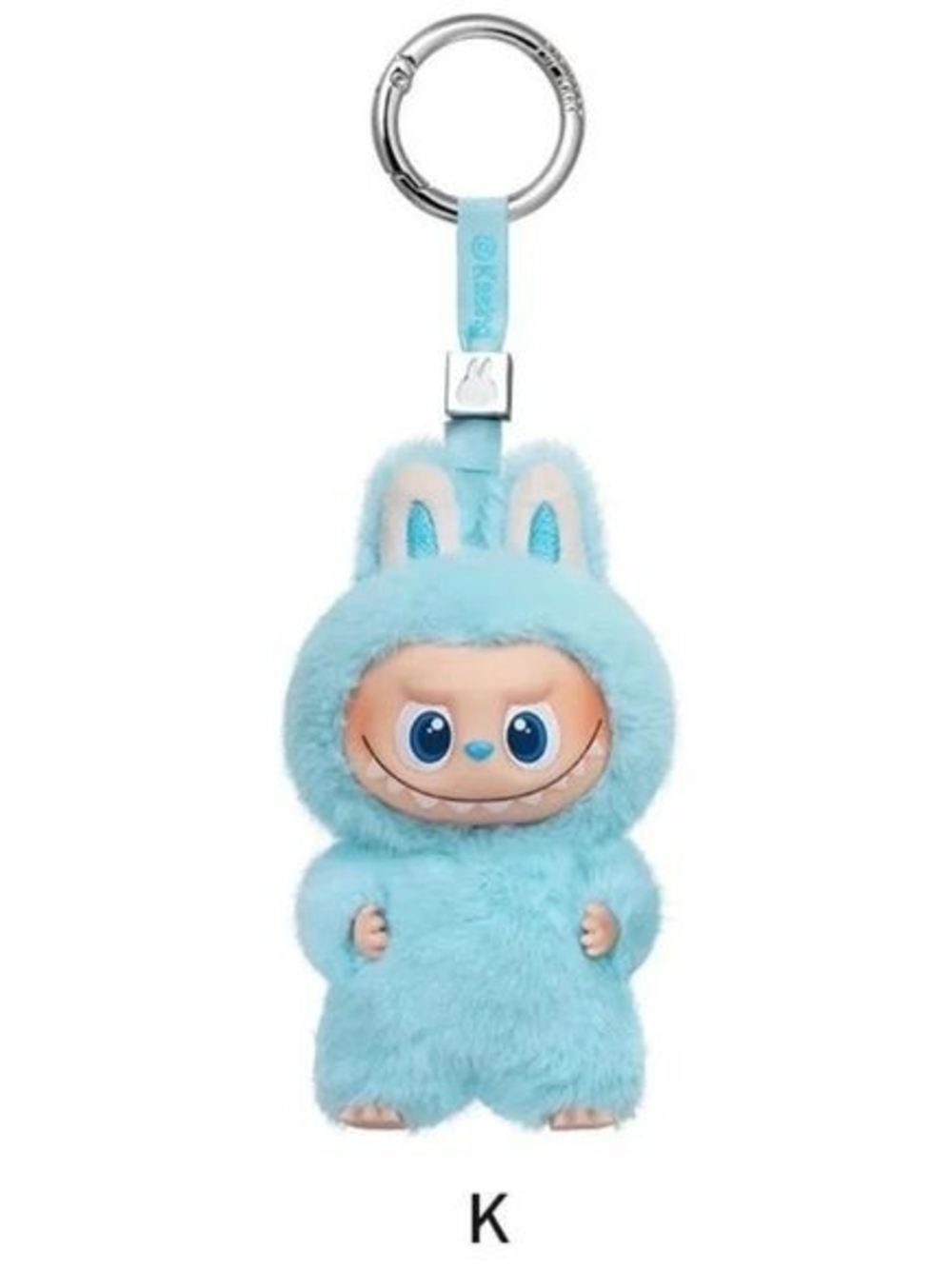POP MART Labubu The Monsters Pin For Love Alphabet Plush Pendant Letter K